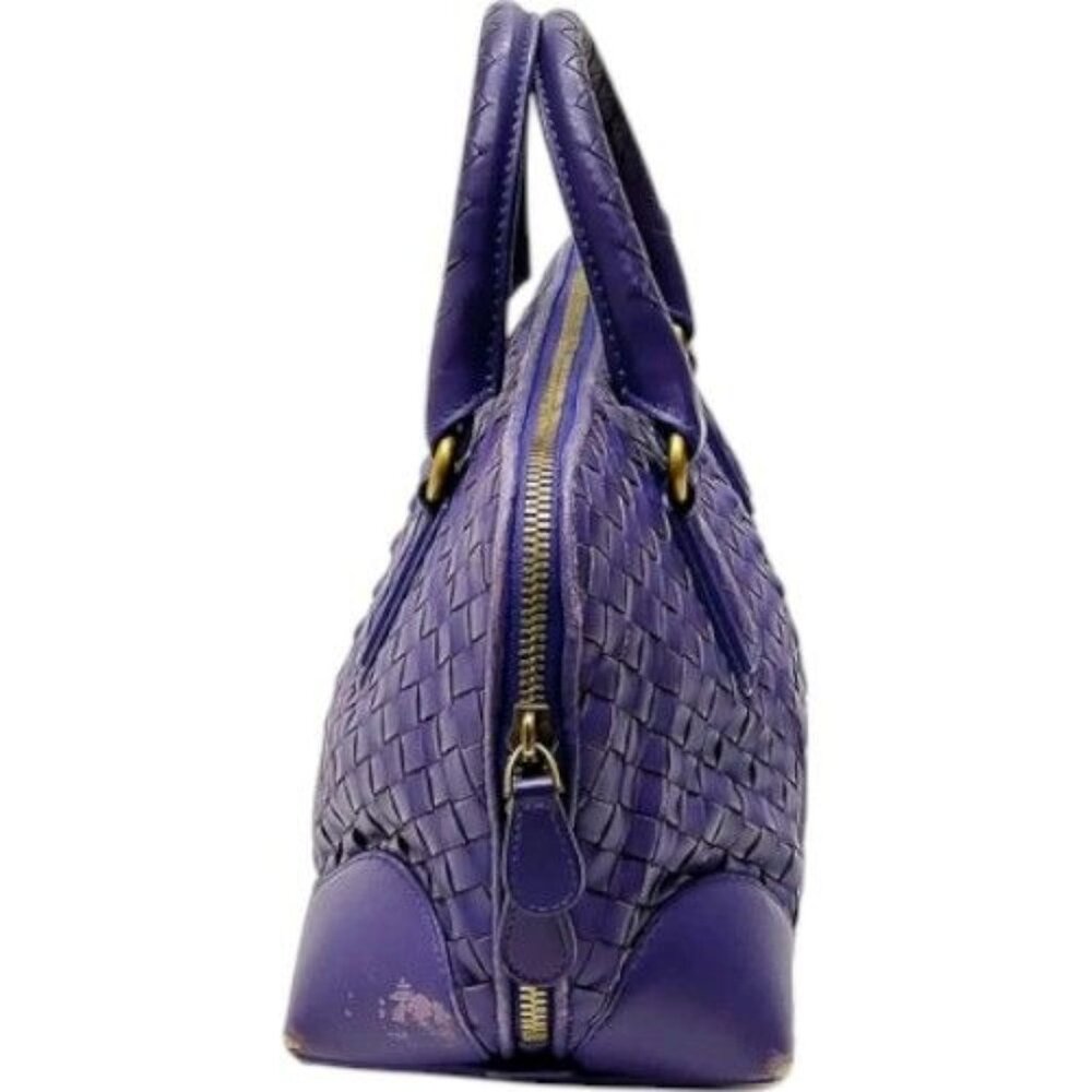 508311BN (L4) Bottega Veneta Hand Bag Purple Leather - Picture 2 of 9